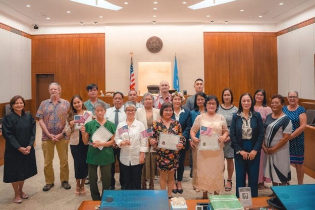 Congratulations, Newly Sworn US Citizens!