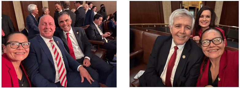 President Trump's First Joint Address to Congress, with Friends