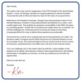 Catch Up with Kim -- January 24, 2025 -- Letter from the Congresswoman
